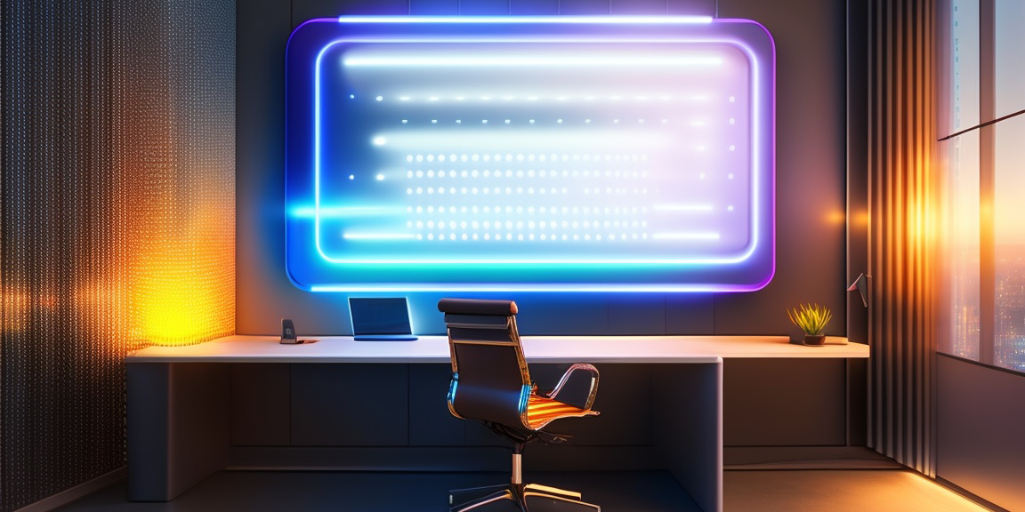 a sleek and modern office environment, bathed in soft, diffused lighting. In the foreground, a sophisticated large language model stands tall, represented as an elegant, translucent sphere or a visually captivating hologram. The model exudes an aura of innovation and intelligence, symbolizing the transformative power it holds for businesses. Surrounding the large language model are subtle visual elements such as glowing lines or binary code, hinting at the advanced technology it harnesses.