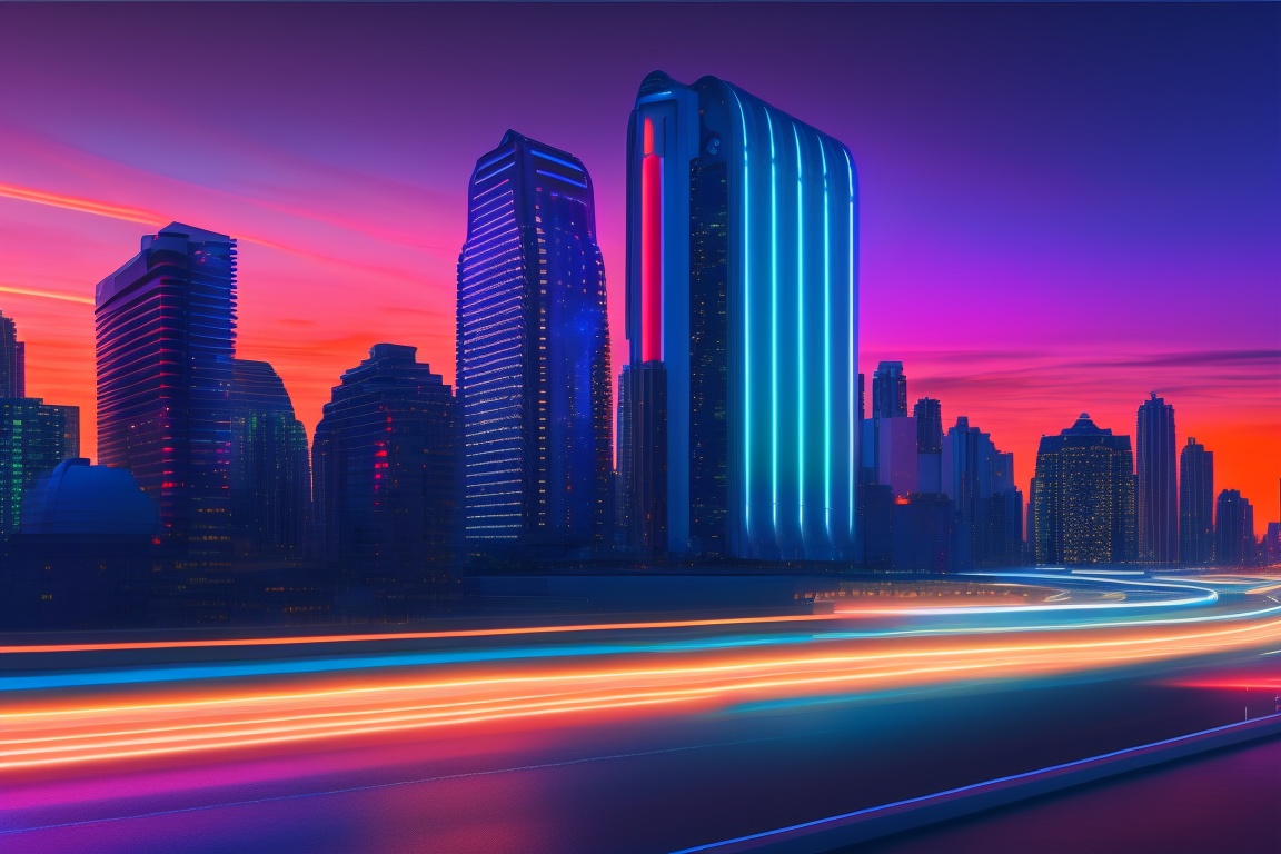 a sleek and modern office environment, bathed in soft, diffused lighting. In the foreground, a sophisticated large language model stands tall, represented as an elegant, translucent sphere or a visually captivating hologram. The model exudes an aura of innovation and intelligence, symbolizing the transformative power it holds for businesses. Surrounding the large language model are subtle visual elements such as glowing lines or binary code, hinting at the advanced technology it harnesses.